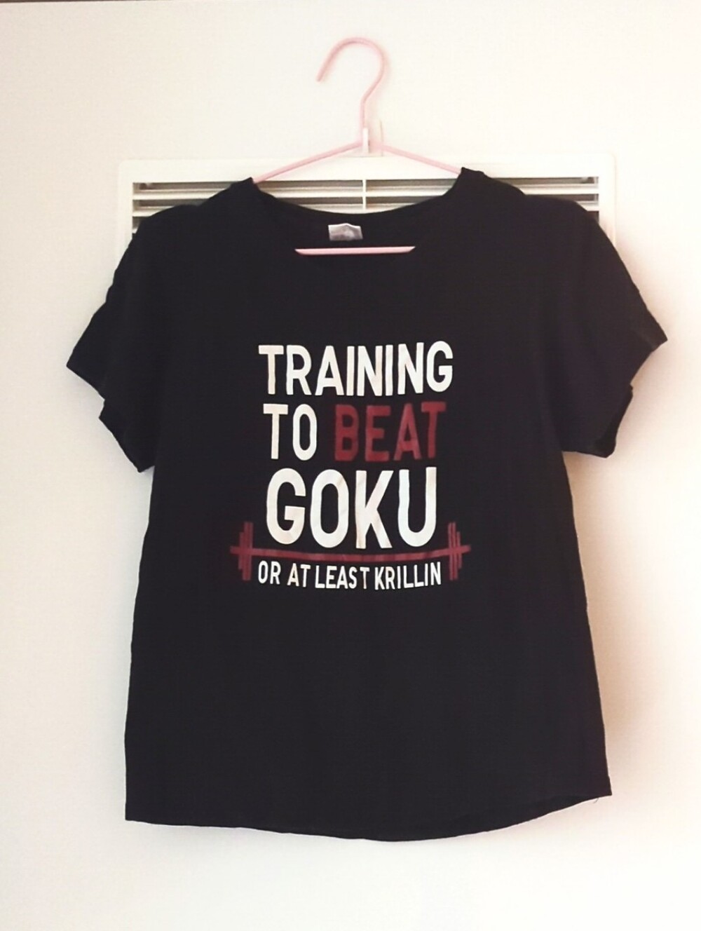 Graphic Training Tee - Black "Training to Beat Goku"